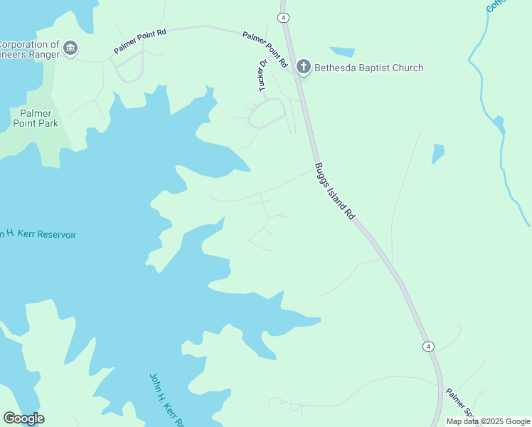 map of restaurants, bars, coffee shops, grocery stores, and more near 190 Brothers Drive in Boydton