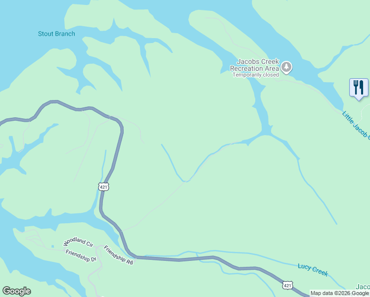 map of restaurants, bars, coffee shops, grocery stores, and more near 233-399 Patty Branch Road in Bristol