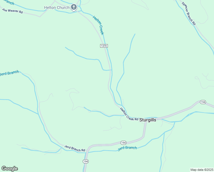 map of restaurants, bars, coffee shops, grocery stores, and more near 593 Helton Creek Road in Lansing