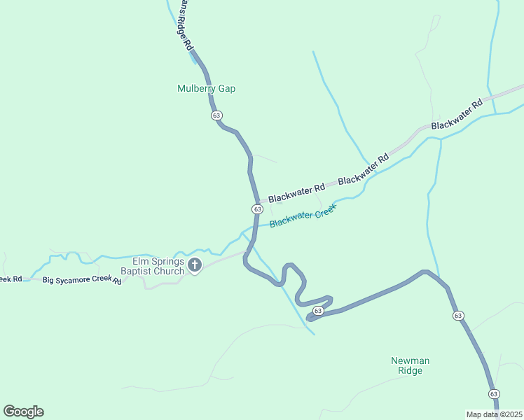 map of restaurants, bars, coffee shops, grocery stores, and more near Blackwater Rd in Sneedville