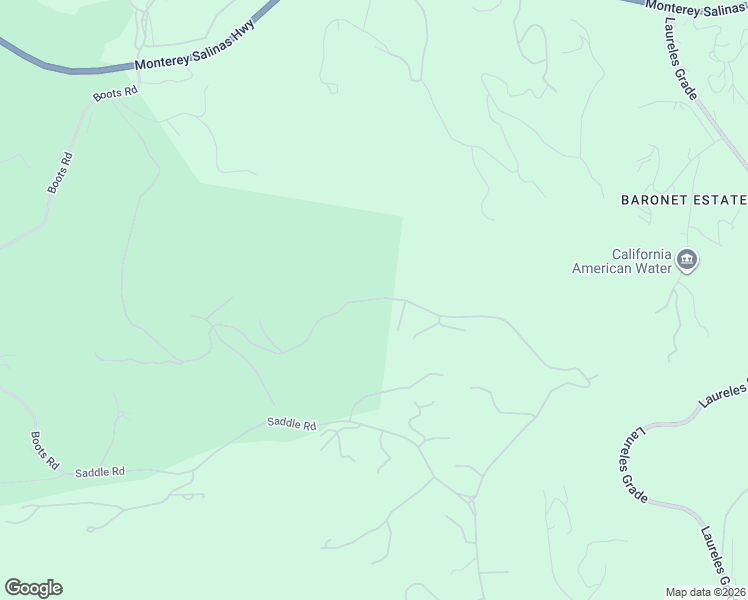 map of restaurants, bars, coffee shops, grocery stores, and more near 16057 Spur Road in Monterey
