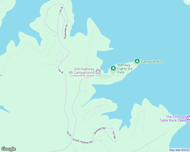 map of restaurants, bars, coffee shops, grocery stores, and more near 1810-1898 State Highway Uu in Blue Eye