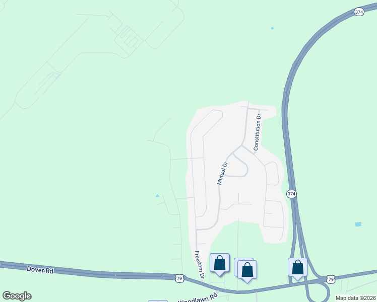 map of restaurants, bars, coffee shops, grocery stores, and more near 1152 Freedom Drive in Clarksville