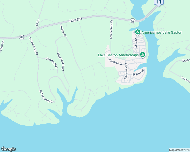 map of restaurants, bars, coffee shops, grocery stores, and more near 1-199 Jamestown Lane in Bracey
