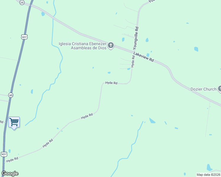 map of restaurants, bars, coffee shops, grocery stores, and more near 4917 Hyde Road in Springfield