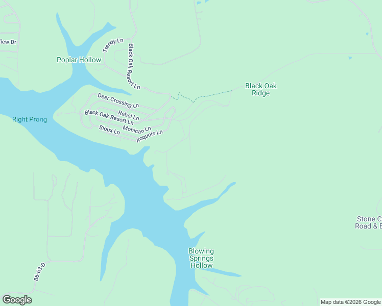 map of restaurants, bars, coffee shops, grocery stores, and more near Broken Arrow Road in Lampe