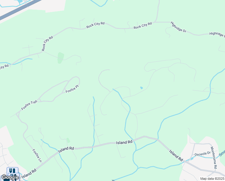 map of restaurants, bars, coffee shops, grocery stores, and more near Old Island Trail in Kingsport