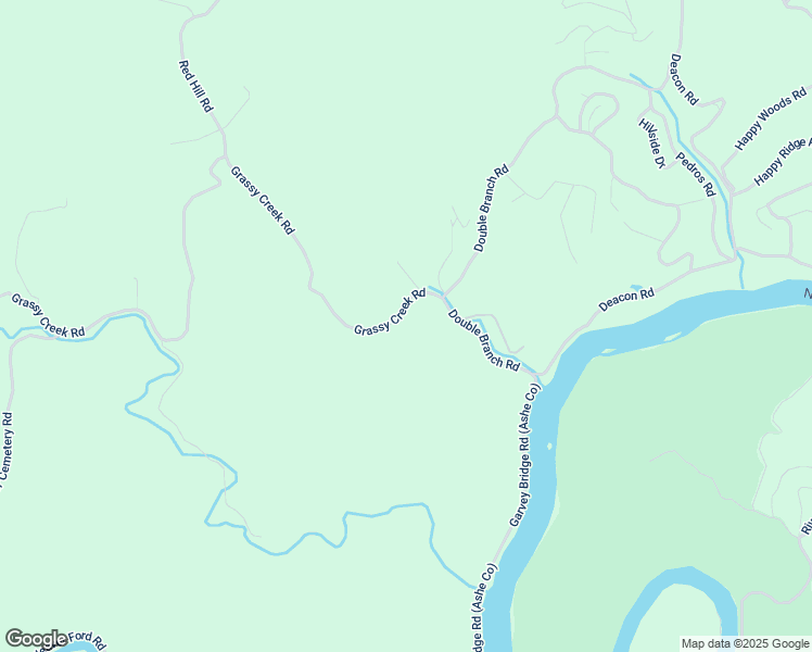 map of restaurants, bars, coffee shops, grocery stores, and more near 3902 Grassy Creek Road in Grassy Creek