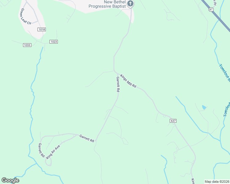 map of restaurants, bars, coffee shops, grocery stores, and more near 116 Garrett Road in Ridgeway