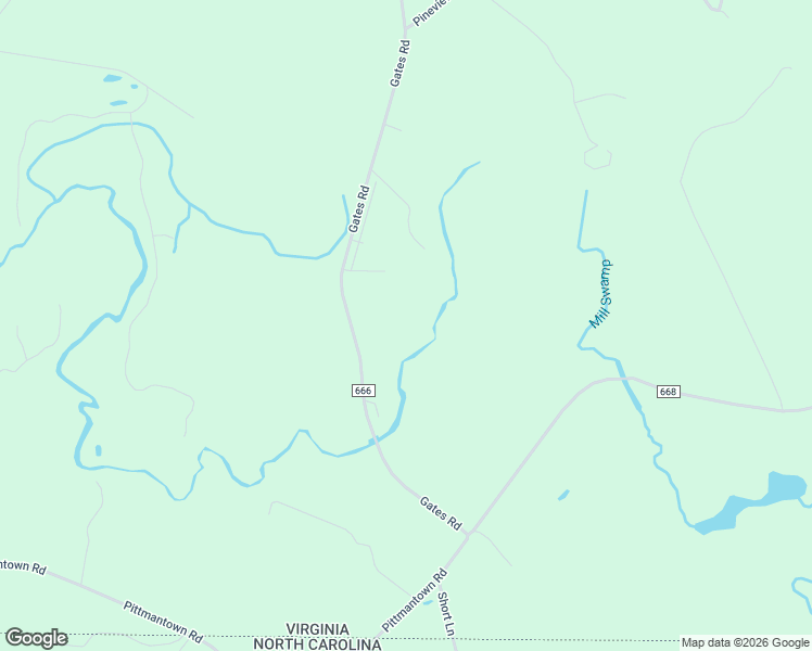 map of restaurants, bars, coffee shops, grocery stores, and more near 6900 Gates Road in Suffolk