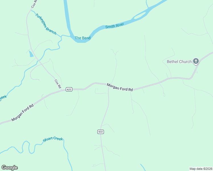 map of restaurants, bars, coffee shops, grocery stores, and more near 3810-3898 Morgan Ford Road in Ridgeway