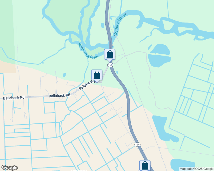 map of restaurants, bars, coffee shops, grocery stores, and more near 4509 Old Battlefield Boulevard in Chesapeake