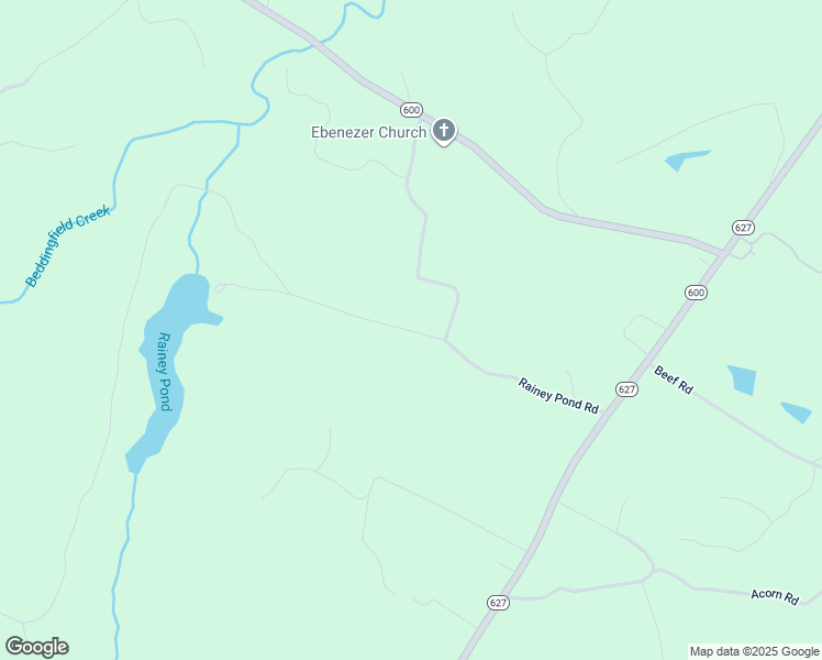 map of restaurants, bars, coffee shops, grocery stores, and more near Rainey Pond Road in Greensville County