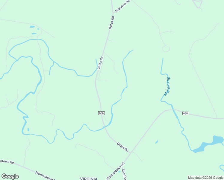 map of restaurants, bars, coffee shops, grocery stores, and more near 6900 Gates Road in Suffolk