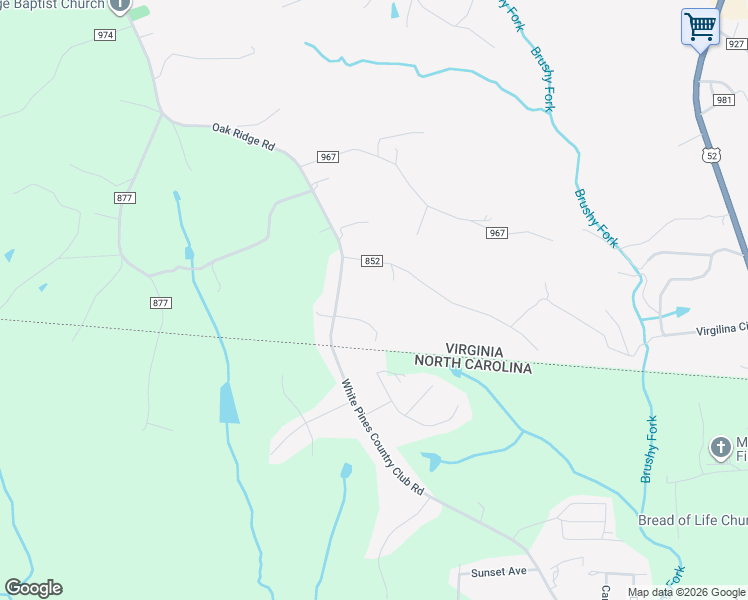 map of restaurants, bars, coffee shops, grocery stores, and more near 113-115 Woods Edge Road in Cana