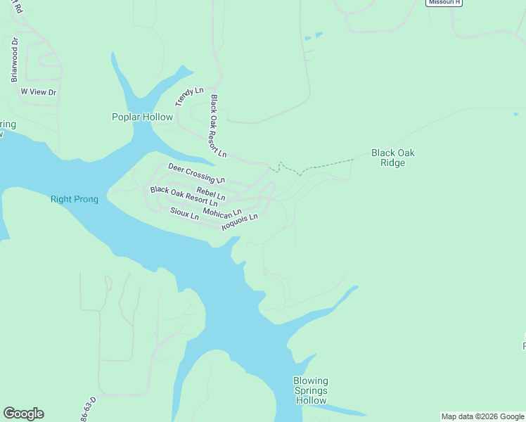 map of restaurants, bars, coffee shops, grocery stores, and more near 1-97 Rebel Ln in Lampe
