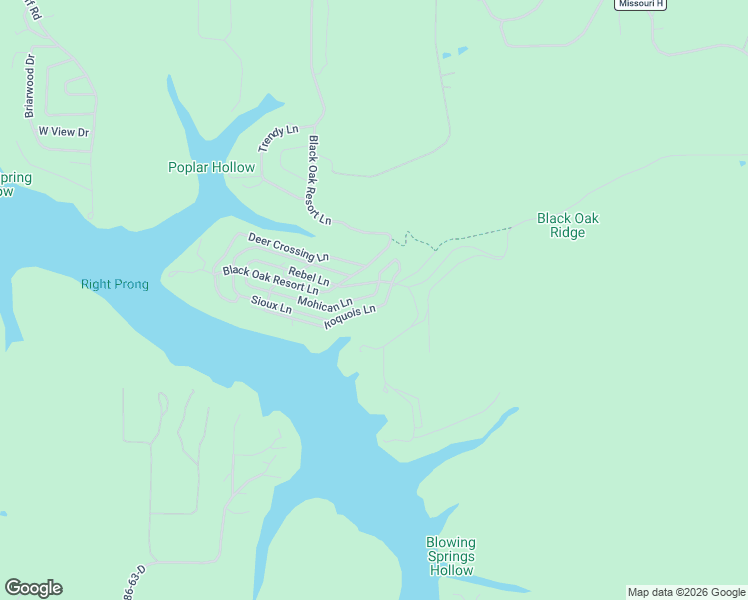 map of restaurants, bars, coffee shops, grocery stores, and more near 1-97 Rebel Ln in Lampe