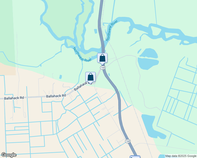 map of restaurants, bars, coffee shops, grocery stores, and more near 4443 Old Battlefield Boulevard in Chesapeake