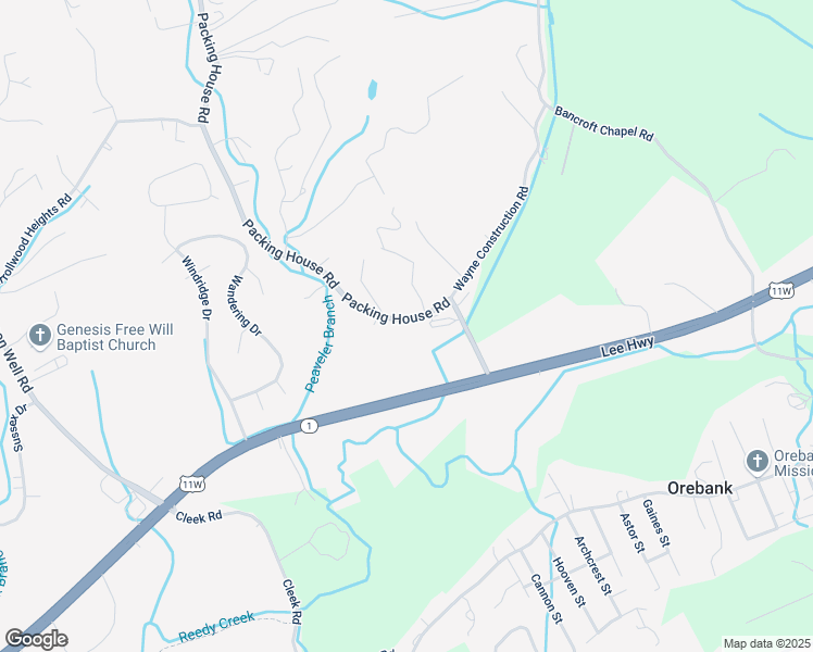 map of restaurants, bars, coffee shops, grocery stores, and more near 1021 Packing House Rd in Kingsport