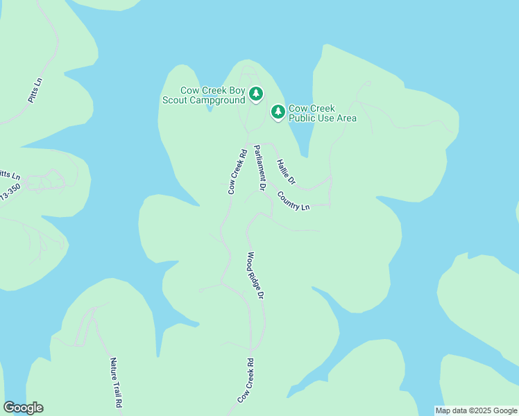 map of restaurants, bars, coffee shops, grocery stores, and more near 515 Wood Ridge Drive in Blue Eye