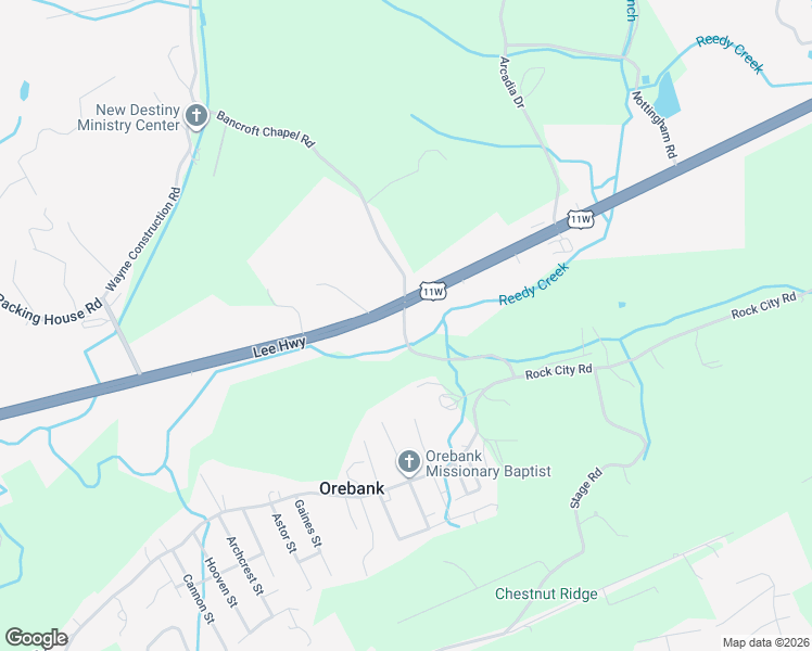 map of restaurants, bars, coffee shops, grocery stores, and more near 6100-6150 Orebank Rd in Kingsport