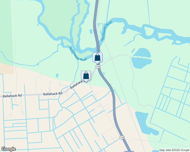 map of restaurants, bars, coffee shops, grocery stores, and more near 4443 Old Battlefield Boulevard in Chesapeake