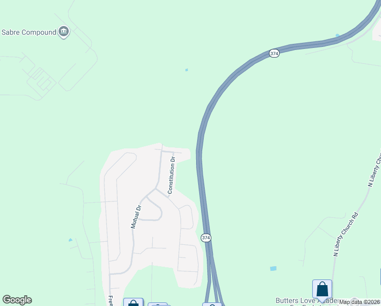 map of restaurants, bars, coffee shops, grocery stores, and more near 1685 Putnum Drive in Clarksville