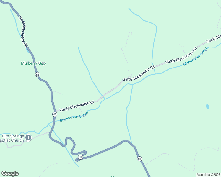 map of restaurants, bars, coffee shops, grocery stores, and more near 278 Blackwater Road in Sneedville