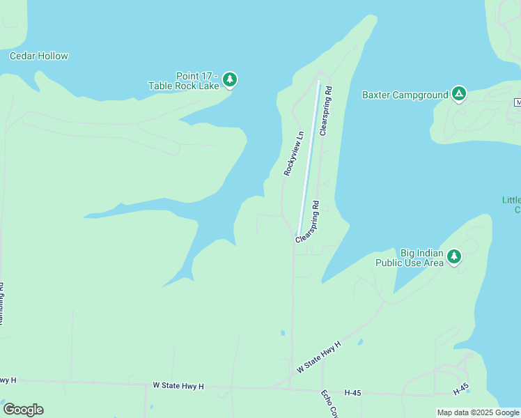 map of restaurants, bars, coffee shops, grocery stores, and more near 67 Northfork in Shell Knob
