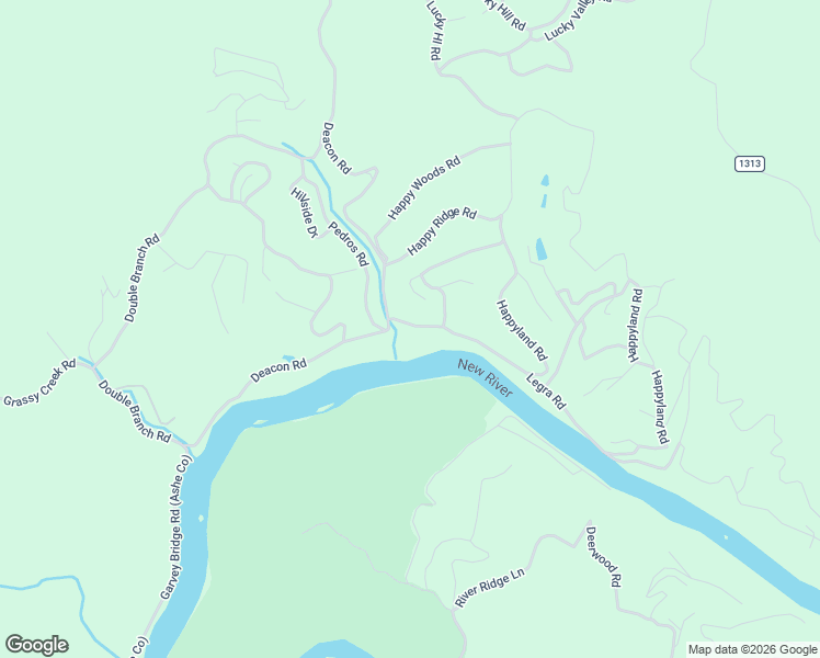 map of restaurants, bars, coffee shops, grocery stores, and more near 50 Legra Road in Grassy Creek