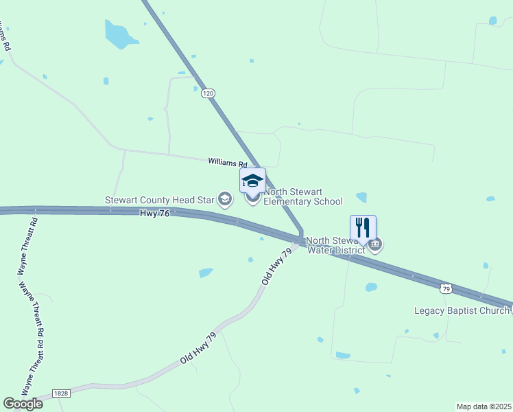 map of restaurants, bars, coffee shops, grocery stores, and more near 2201 U.S. 79 in Big Rock