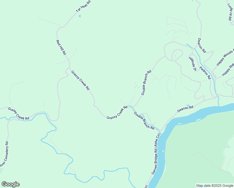 map of restaurants, bars, coffee shops, grocery stores, and more near 3989 Grassy Creek Road in Grassy Creek