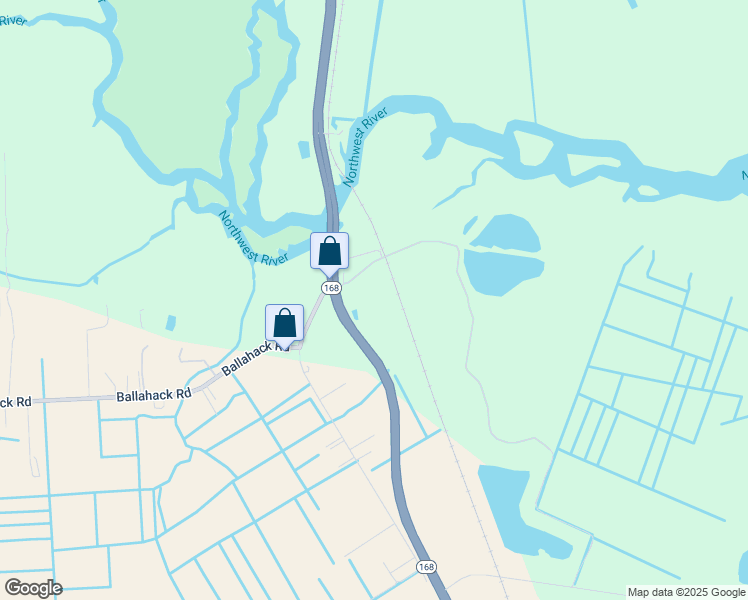 map of restaurants, bars, coffee shops, grocery stores, and more near 4421 South Battlefield Boulevard in Chesapeake