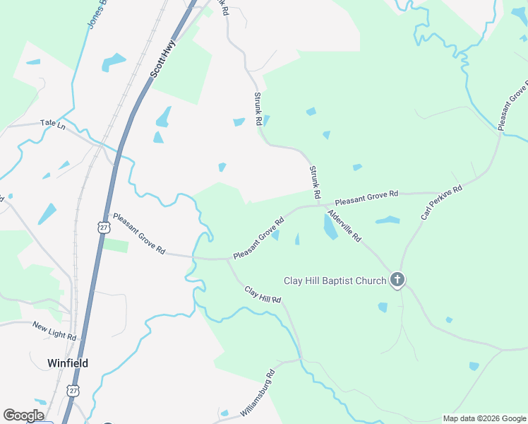 map of restaurants, bars, coffee shops, grocery stores, and more near 735 Pleasant Grove Road in Winfield