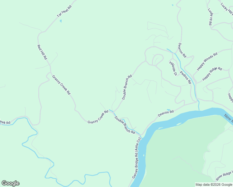 map of restaurants, bars, coffee shops, grocery stores, and more near 111 Double Branch Road in Grassy Creek