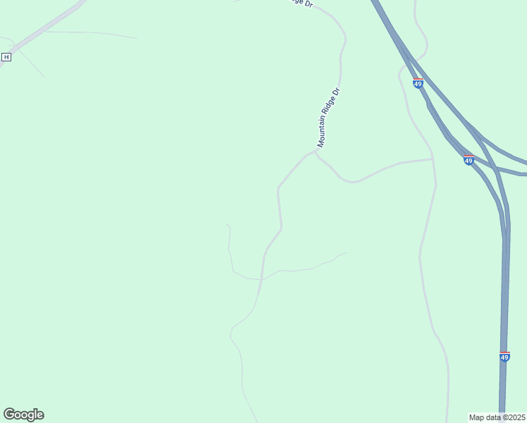 map of restaurants, bars, coffee shops, grocery stores, and more near Mountain Ridge Drive in Noel