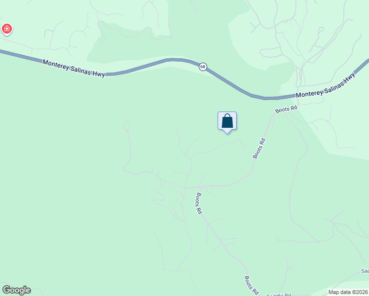 map of restaurants, bars, coffee shops, grocery stores, and more near 25061 Hidden Mesa Court in Monterey