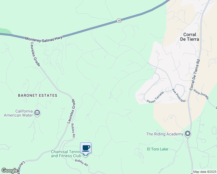 map of restaurants, bars, coffee shops, grocery stores, and more near 13045 Paseo Barranco in Salinas