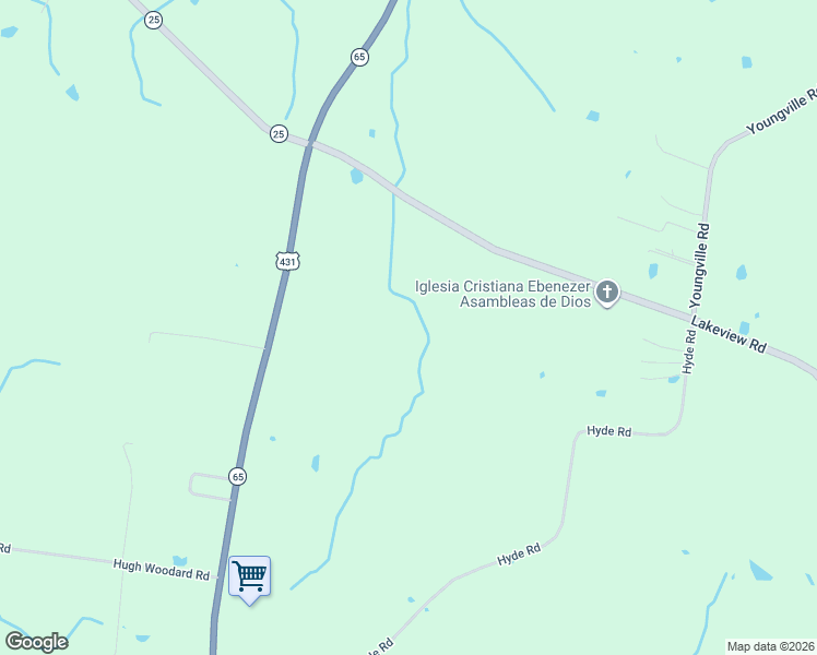 map of restaurants, bars, coffee shops, grocery stores, and more near 5577 Lakeview Road in Springfield