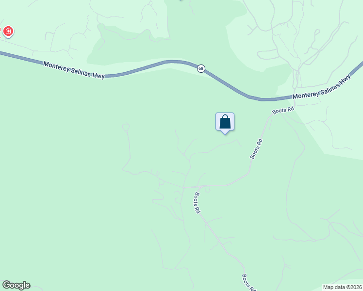 map of restaurants, bars, coffee shops, grocery stores, and more near 25061 Hidden Mesa Court in Monterey