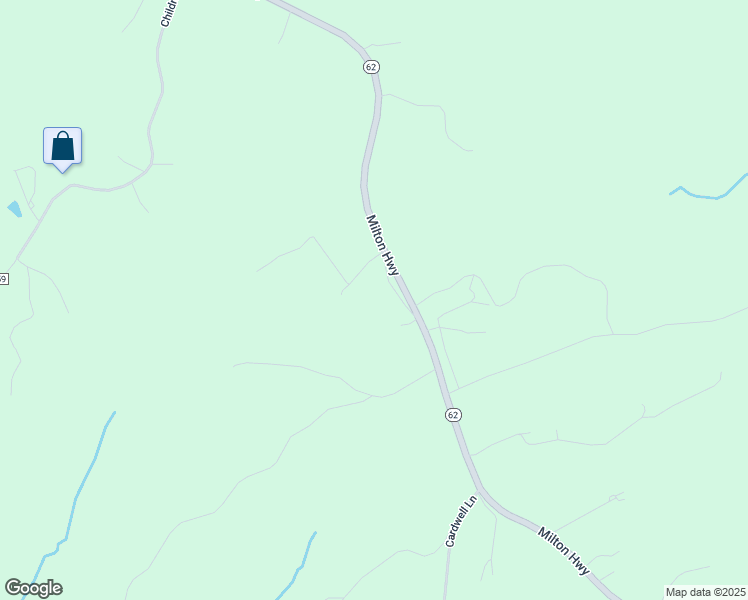 map of restaurants, bars, coffee shops, grocery stores, and more near 1724 Milton Highway in Ringgold