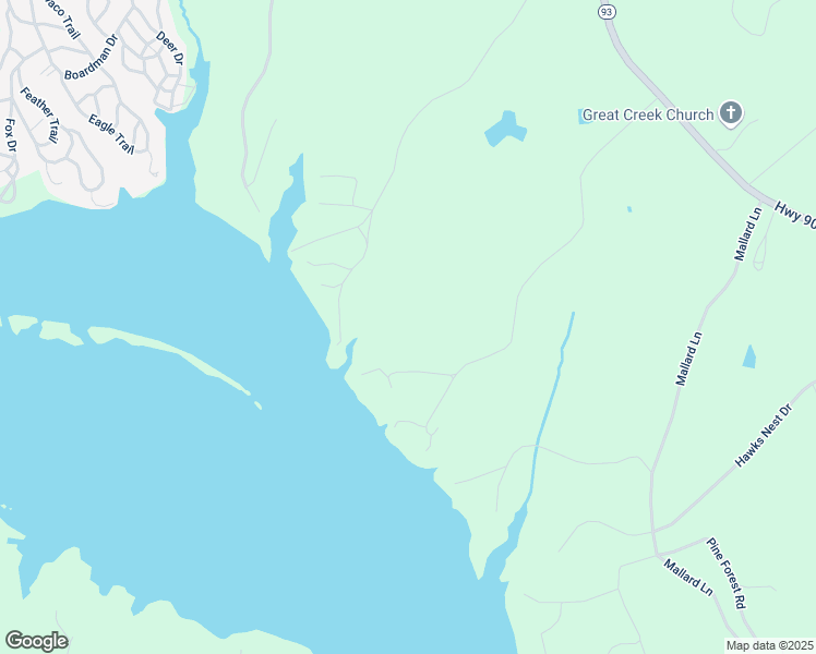 map of restaurants, bars, coffee shops, grocery stores, and more near 7-75 Cannon Lane in Bracey
