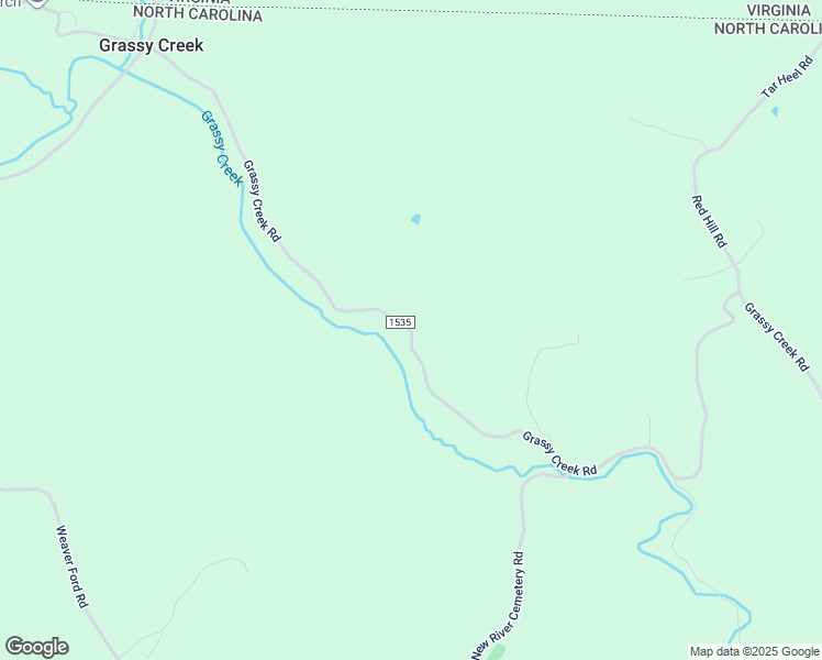 map of restaurants, bars, coffee shops, grocery stores, and more near Grassy Creek Road in Grassy Creek
