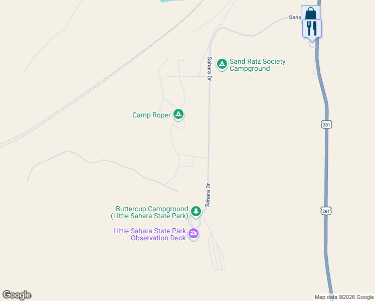 map of restaurants, bars, coffee shops, grocery stores, and more near 131 William Avenue in Waynoka