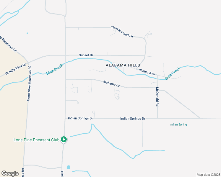 map of restaurants, bars, coffee shops, grocery stores, and more near 500 Alabama Drive in Lone Pine