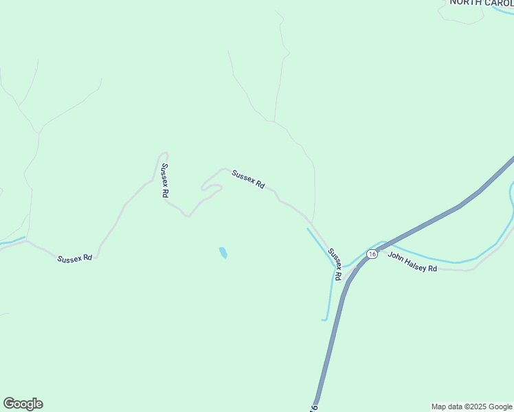 map of restaurants, bars, coffee shops, grocery stores, and more near 505 Sussex Road in Grassy Creek