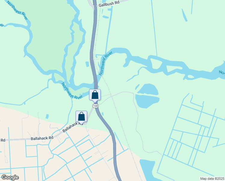 map of restaurants, bars, coffee shops, grocery stores, and more near 114 Station Road in Chesapeake