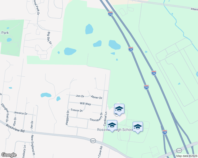 map of restaurants, bars, coffee shops, grocery stores, and more near 1107 Lucas Wayne Dr in Clarksville