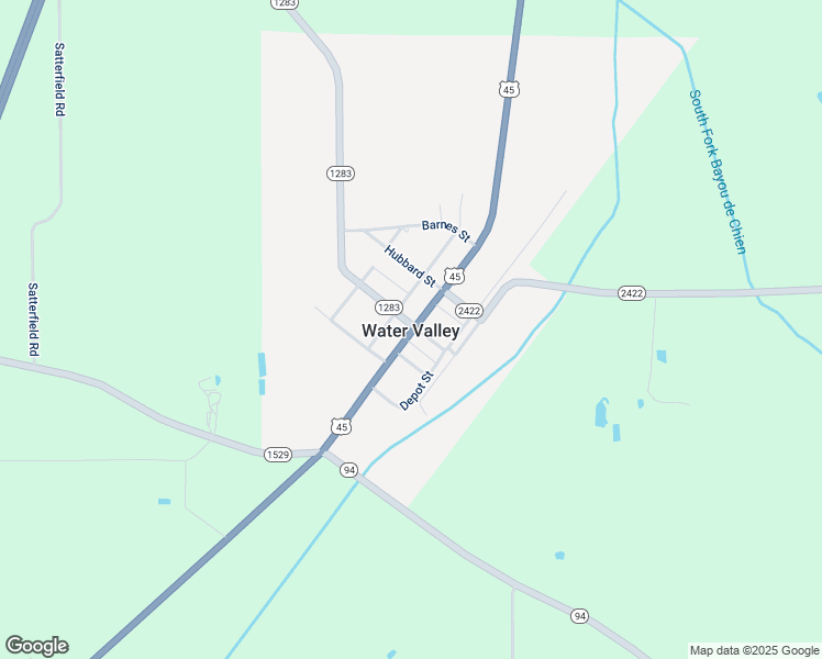 map of restaurants, bars, coffee shops, grocery stores, and more near in Water Valley