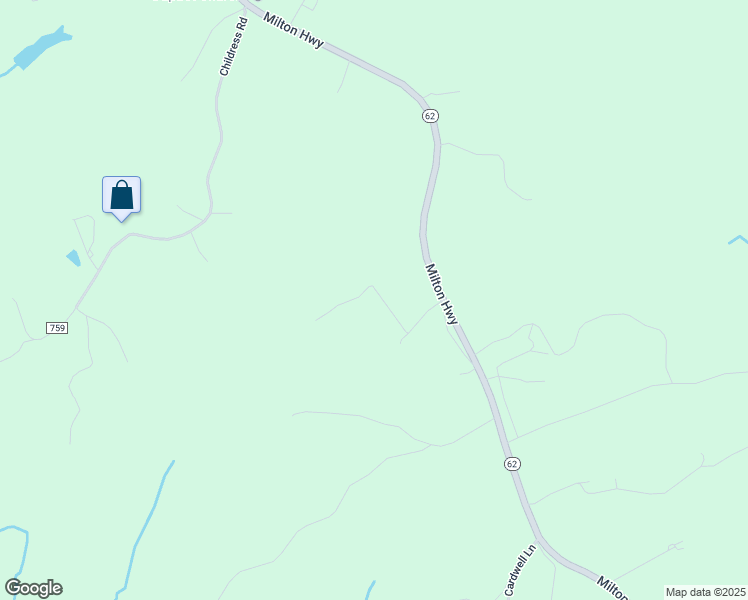 map of restaurants, bars, coffee shops, grocery stores, and more near 1512 Milton Highway in Ringgold